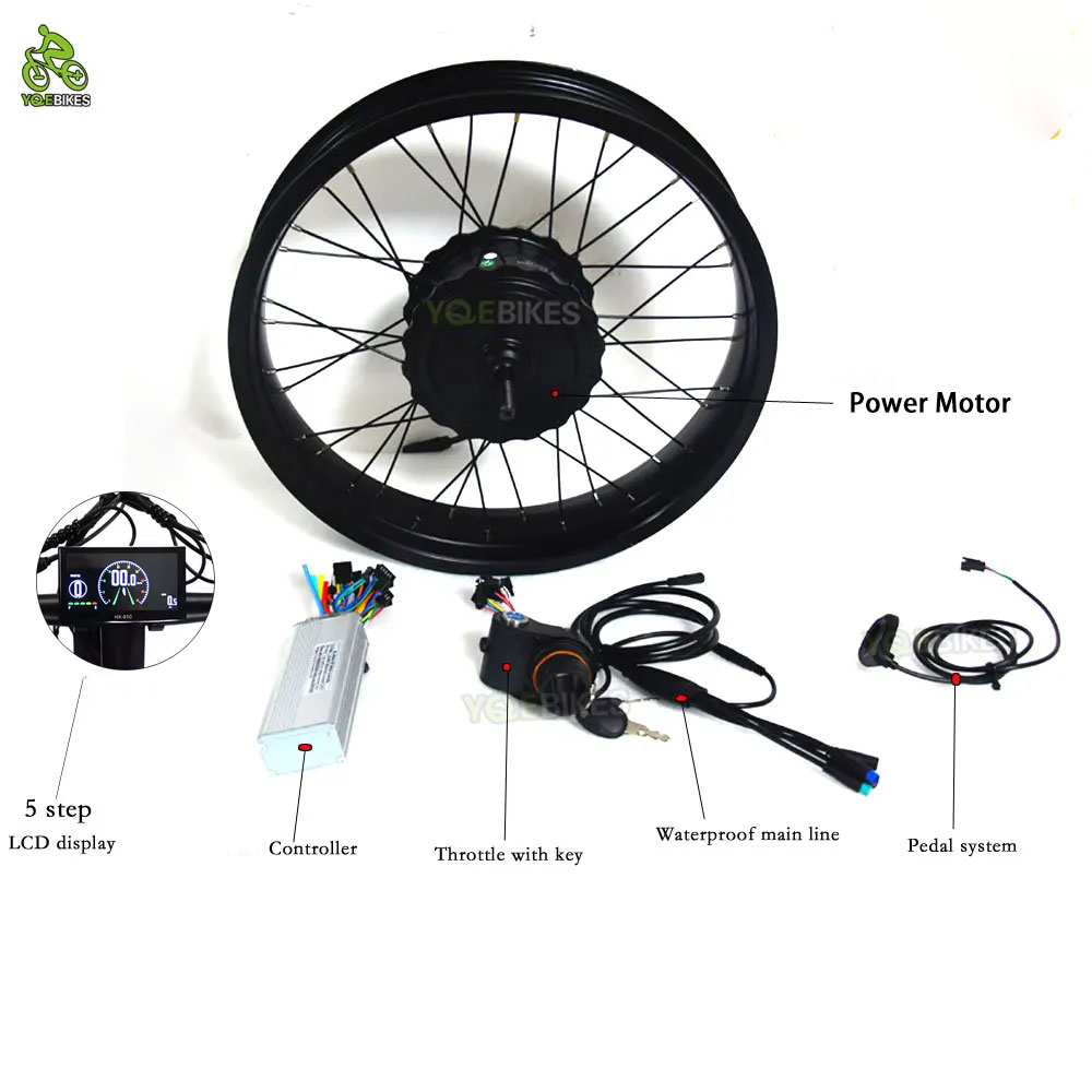 20inch 4.0 ebike Accessories D - Fat Tire Ebike Conversion Kit 2000W ulasan dan harga