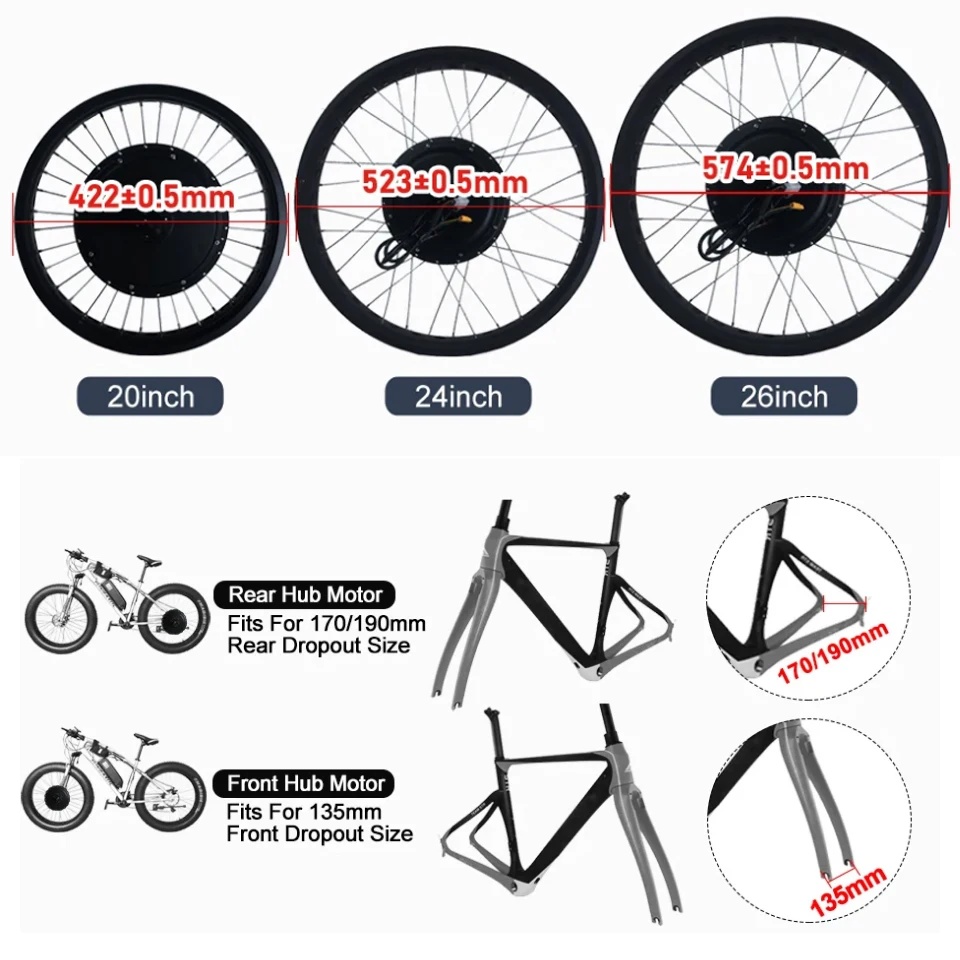 72V 3000W Fat Tire Snow Bike M - Fat Tire Ebike Conversion Kit 2000W ulasan dan harga
