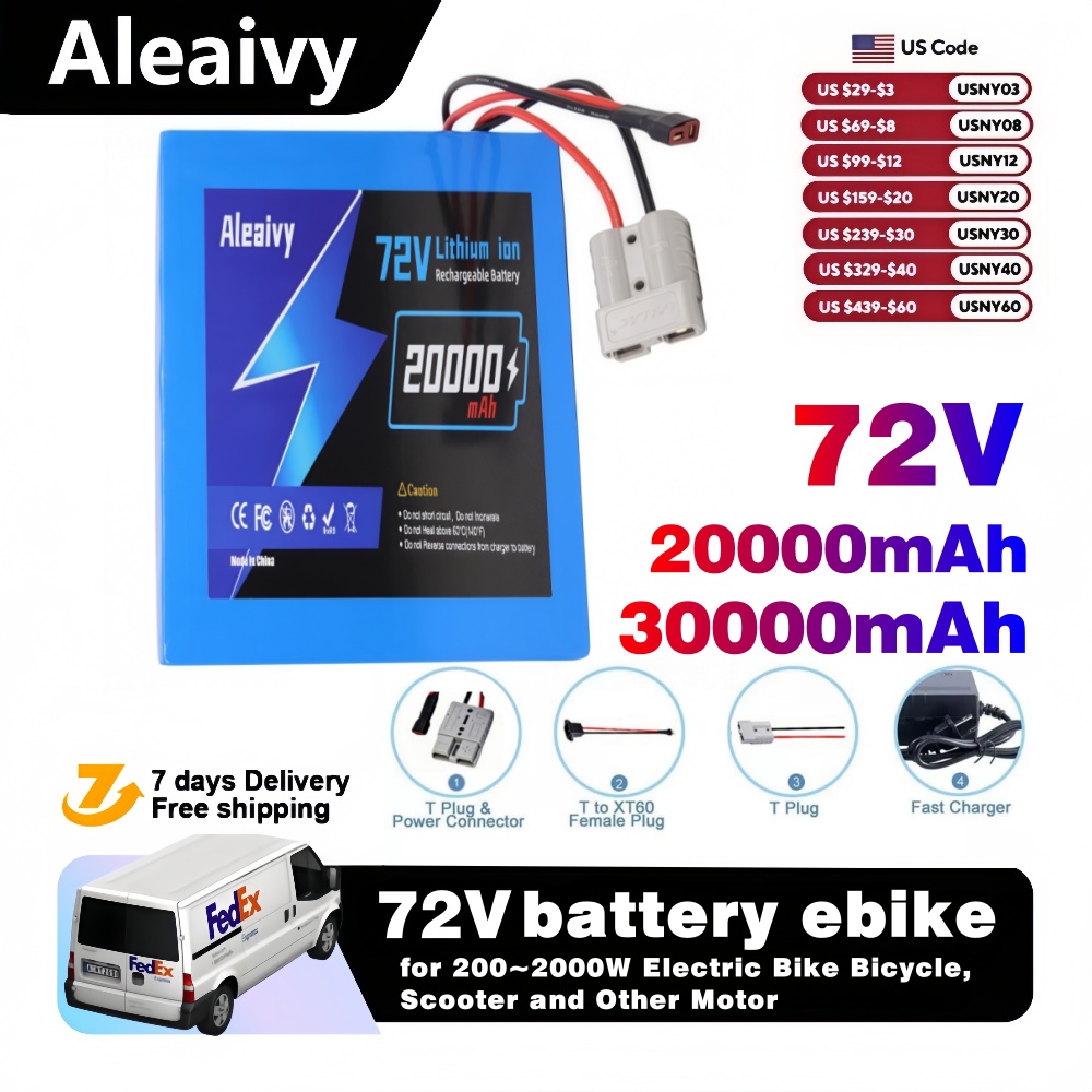 Ship from US 72V 20Ah 30Ah Ele - Electric Bicycle Battery 72V 30Ah ulasan dan harga