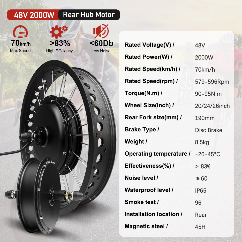 48V2000W Electric Fat Bike Mot - 72V 5000W Hub Motor Kit ulasan dan harga
